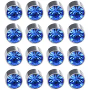 8 Paris Magnetic Stud Earrings - 6MM CZ Earrings Clip-On Septum Jewelry, Non-Pierced Nose Cuffs Magnetic Earrings for Men & Women Blue
