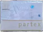 PARTEX Jemma Aqua KING SINGLE Bed Sheet Set. 225TC. Embroidered Floral Detail