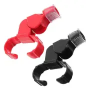 Finger Grip Whistle Loud Two-Tone Whistles for Sports Athletic Contest