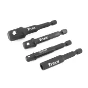 Titan 12002 TITAN 4 pc. Impact Socket Adapter & Magnetic Bit Holder