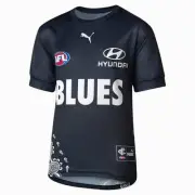 Carlton Blues PUMA AFL Mens Warm Up Top by Sporting House