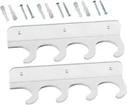 ERINGOGO 1Set Wall Mounted Fishing Pole Rack Durable Acrylic Fishing Rod Holder for Organizing Rods Simple and Stylish Design for Home Outdoor Use for Fishermen