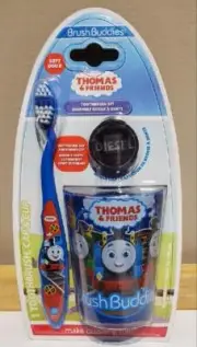 Thomas & Friends Brush Buddies Toothbrush Set Toothbrush DIESEL Cap Rinsing Cup