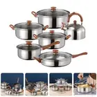 12pcs Cookware Set Frypan Casserole Saucepan Pot Non-Stick Fry Pan Cooking