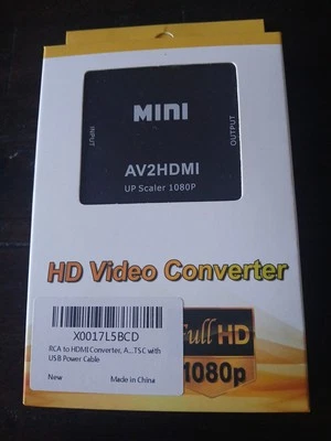 AV to HDMI Converter RCA to HDMI Adapter AV2HDMI Converter 1080P DVD Player