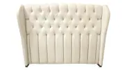 Chateau custom tufted wing bed head discounted display model