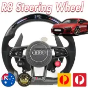 Carbon Fiber LED Shift Light Steering Wheel For Audi R8 with 4 buttons retrofit