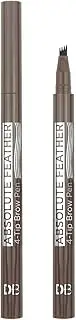 Designer Brands DB Absolute Feather Brow Pen Hickory, 264 count Pack of 264