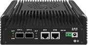 HKUXZR Firewall Appliance Mini PC, New 12th gen Intel i3 N355 Soft Router 2X10G SFP+ Intel 82599ES Optical Port chip+ 2XI226-V 2.5G Nvme 2XHD DDR5 NAS Server VPN Router PC AES-NI HDMI DP