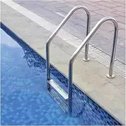 Pool Ladder,Preventing Slips Pool Stair,Stainless Steel Swimming Ladder,for Backyard Pool Home,Bearing Weight 250kg(2 Steps)