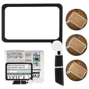 Handheld Reading Magnifying Glass Magnifiers For Seniors Lighted Mirror