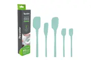 5 Piece Set Silicone Spatula Spoon Spoonula Tovolo Flex Core - Light Aqua
