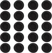 FRCOLOR 20pcs Earphone Ear Pads Memory Foam Earpads Sponge Cushion Covers Replacement Universal Fit for Headphone Headset Earbuds 50mm Black