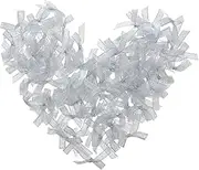 Beatifufu 100pcs Ribbon Bow Pre-Tied Mini Bow for DIY Crafts Present Wrapping Wedding Party Decorations Small Fabric Bowknots for Scrapbooking Sewing