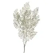 Artificial Button Leaf Branch Stem, 30-inch
