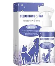 Pet Spray Deodorizer - Refreshing Mist With Lavender Scent | Odor Eliminator Spray Remove Urine, Litter, Furniture, Crate, and Animal Smells
