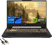 ASUS TUF Gaming Laptop, 15.6" FHD 144Hz Display, 13th Gen Core i7-13620H, GeForce RTX 4070, 16GB DDR5, 2TB PCIe 4.0, Backlit KB, TB 4, WiFi 6, RJ45, HDMI, US Version KB, PDG HDMI, Win 11 Pro