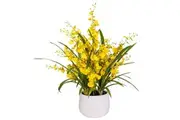 Glamorous Fusion Dancing Lady Orchid Artificial Faux Plant Decorative 76cm In Pot