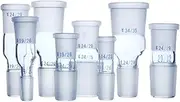 Female to Male Borosilicate Glass Joint Reducing Transfer Adapter - Laboratory Glassware for Precision Applications(29-32 F To 24-29 M)