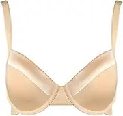 [Generic] Womens Bra Wireless with Steel Ring Gather Together Anti Sagging Three Chest Pad Breathable Sports Bra Pack of Bras for Women Push up