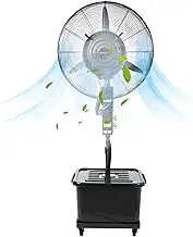 DYUNCZ 28"/32" Nebulizer Fan, Industrial Spray Fan, Cold Fan, 320W/380W Outdoor Standing Fan, for Garage, Factory Workshop (750cm)