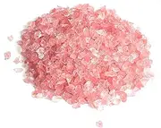 Alan Stone High Luster Reflective Fire Glass Gravel,Fire Gems,Fire Drops,Fire Glass Pebbles Stones Beads Chips for Fire Pit Fish Tank Aquarium Garden,3-6mm 305g/0.67lb, Watermelon Red