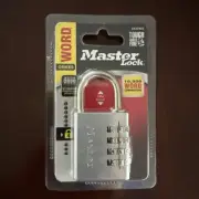 MASTER LOCK 643DWD Set your own WORD combination padlock 10,000 combinations