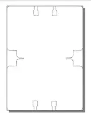 Rotary File Cards (4"x 2.75"), 2-UP, Di-Cut on 4"x 5.5" White Cover - 250 Sheets