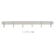 Wall Mounted Coat Rack 304 Stainless Steel Space Saving Coat Hooks Hanger for Coats Hats Backpacks6 Clothes Hooks