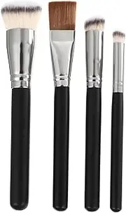 LALADEFIEE 4Pcs Professional Makeup Tools for Foundation Concealer Ergonomic Design Durable Chic Cosmetic Utensils for Effortless Blending Essential for Beginners Artists