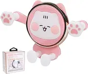 Cute Phone Mount for Car, Pink Cat Air Vent Clip Cell Phone Holder for Car Compatible with 4-7 inch Smartphones, Car Accessories for Women and Girls (Pink)