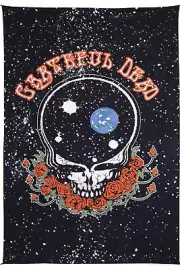 3D GRATEFUL DEAD-SPACE YOUR FACE SYF -30X45 or 60X90 TAPESTRY-Tablcloth w/glasse