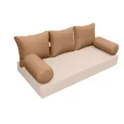 |SLIPCOVER ONLY| S3 Outdoor Bolster Backrest Pillow Covers Knife Edge Twin AD104