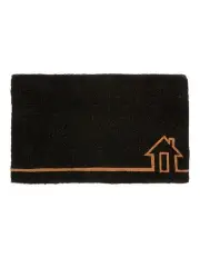 [Fab Habitat] Ghar 100% Coir Doormat 60x90cm in Black