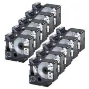 10PK Black on White Label Tape 45803 Compatible for DYMO LabelManager 300 350