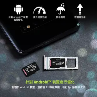 kingston 金士頓 32G 64G 128G TF 記憶卡 microSD C10 U1 U3贈收納盒