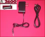 9V AC Adapter Power Supply + 6Ft RCA Video Cable + Coax TV RF for Atari 2600 Jr.