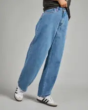 [Levi's] Levi's Women's Baggy Dad Jeans in Own It Stone Dark Blue Denim Size 28 28 Own It Stone Dark Blue Denim