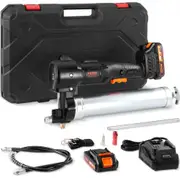 VEVOR Cordless Grease Gun, 82.74Mpa, 990 mm Long Hose, Electric Grease Gun Kit Professional High Pressure Battery Powered Grease Gun with Carrying Cas
