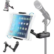 iPad Tablet Holder for Microphone Stand Music Stand Clamp Phone Holder Universal