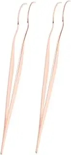 IWOWHERO Eyelash Curler Aid Lash Extension Tweezers Cluster Lash Tweezers Eyelash Holder Tool Multiuse Makeup Tool