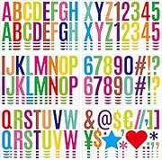 400-Piece Colorful Letter Stickers - 24 Sheets, Large 2.5in Self-Adhesive Number & Alphabet Stickers - Waterproof for Bulletin Boards, Mailbox Numbers & Labels - DIY Crafts & Art Making