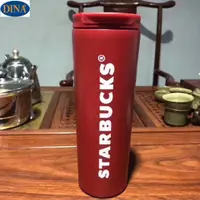 在飛比找蝦皮購物優惠-拓高優選Starbucks漸變色保溫杯 吸管杯 黑色雙面印磨