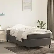 Bedroom Furniture Bed Frame Without Mattress Dark Grey King Single Velvet
