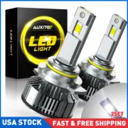 Pair 2-sides 9012 LED Headlight Bulbs Kit High Low Beam Super Bright 6500K White (for: Chrysler)