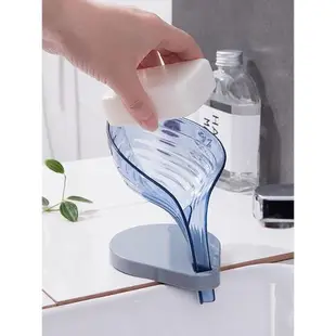 創意浴室免打孔吸盤瀝水肥皂盒