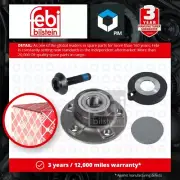 Wheel Bearing Kit fits AUDI A5 8F, 8F7, 8T3 2.0 Rear 08 to 17 8K0501611B Febi