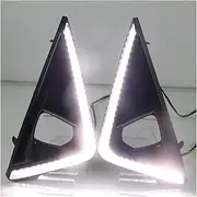 Fog Light 12V Car LED DRL For Alphard 2018 2019 Yellow Turn Signal Indicator Daytime Running Light Fog Lamp Headlight