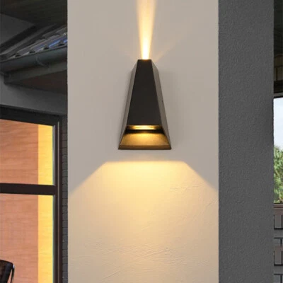 COB LED Outdoor 6W Up/Down Lamp Wall Sconce Light Fixture Waterproof Garage Yard