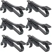 Wisoqu Metal Tie Clip for Lavalier Mic, Lapel Mic Clip on Shirt Microphone Metal Tie, Lapel Microphone Replacement Kit (6pcs)